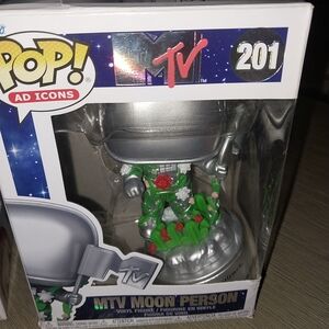 Funko MTV Moon Person Silver with Green and Red Accents